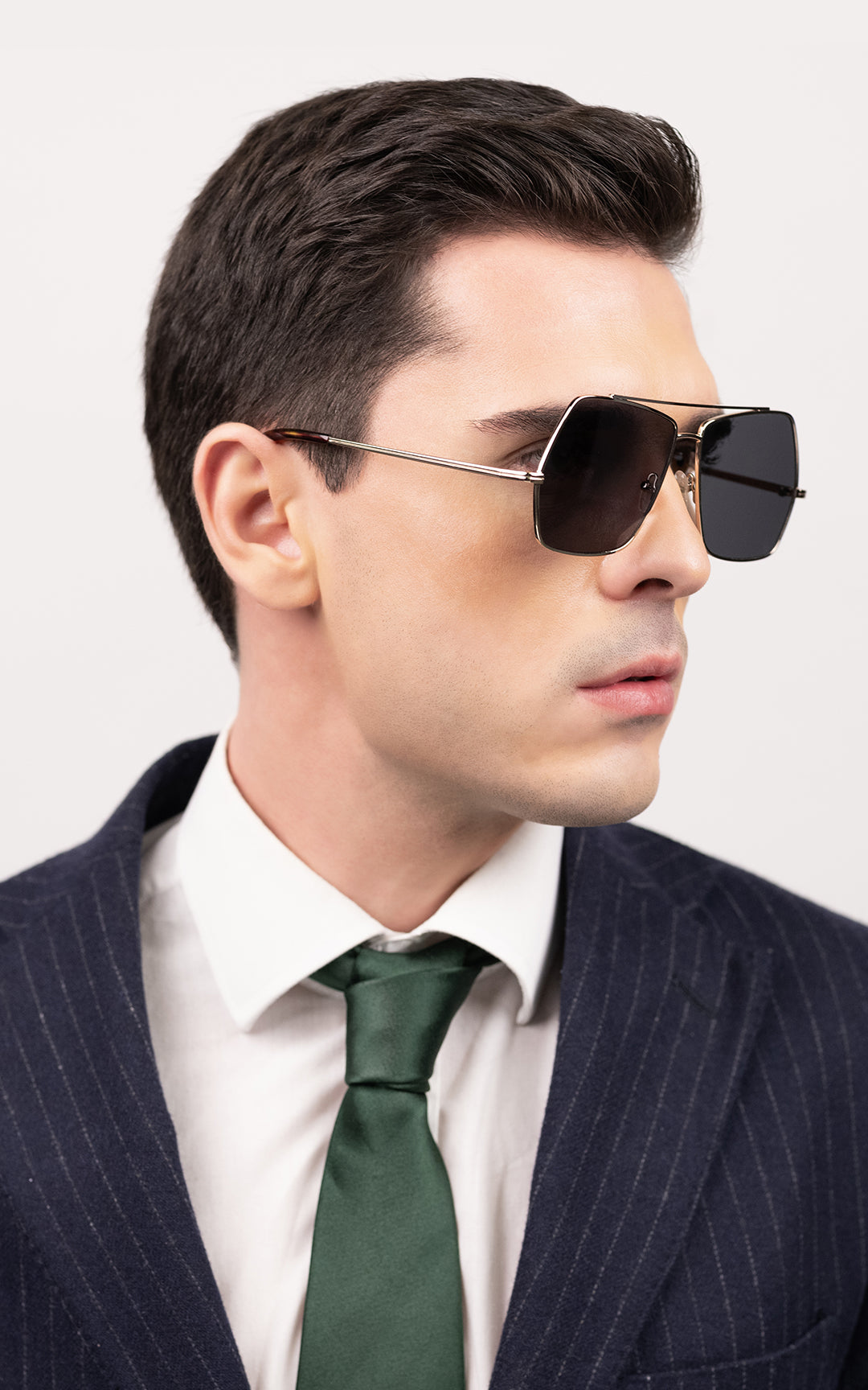 Lake Geneva / Tortoise & Gold Color + Dark Black Lens