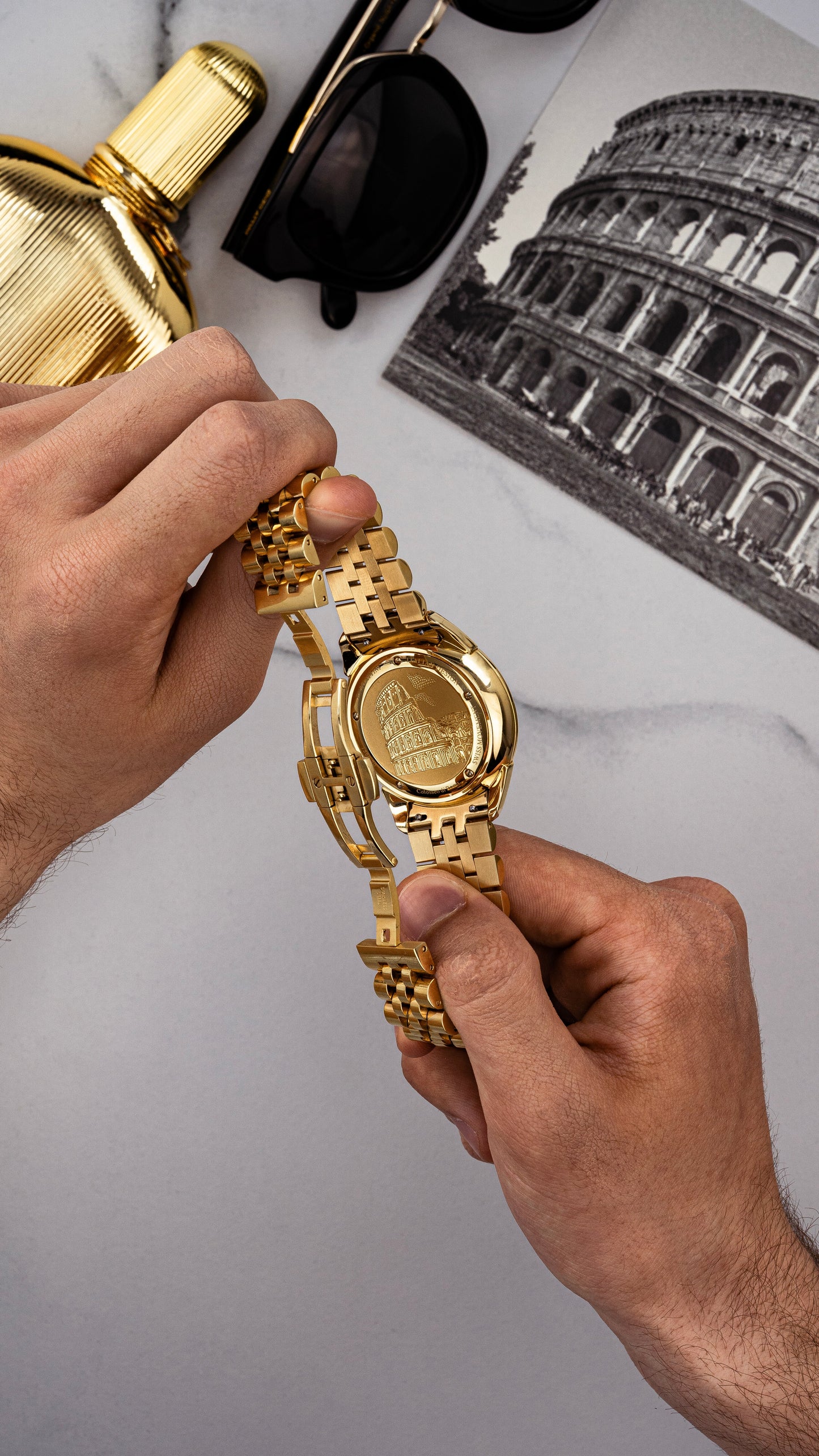 Colosseo di Roma - President Bracelet / Swiss Movement