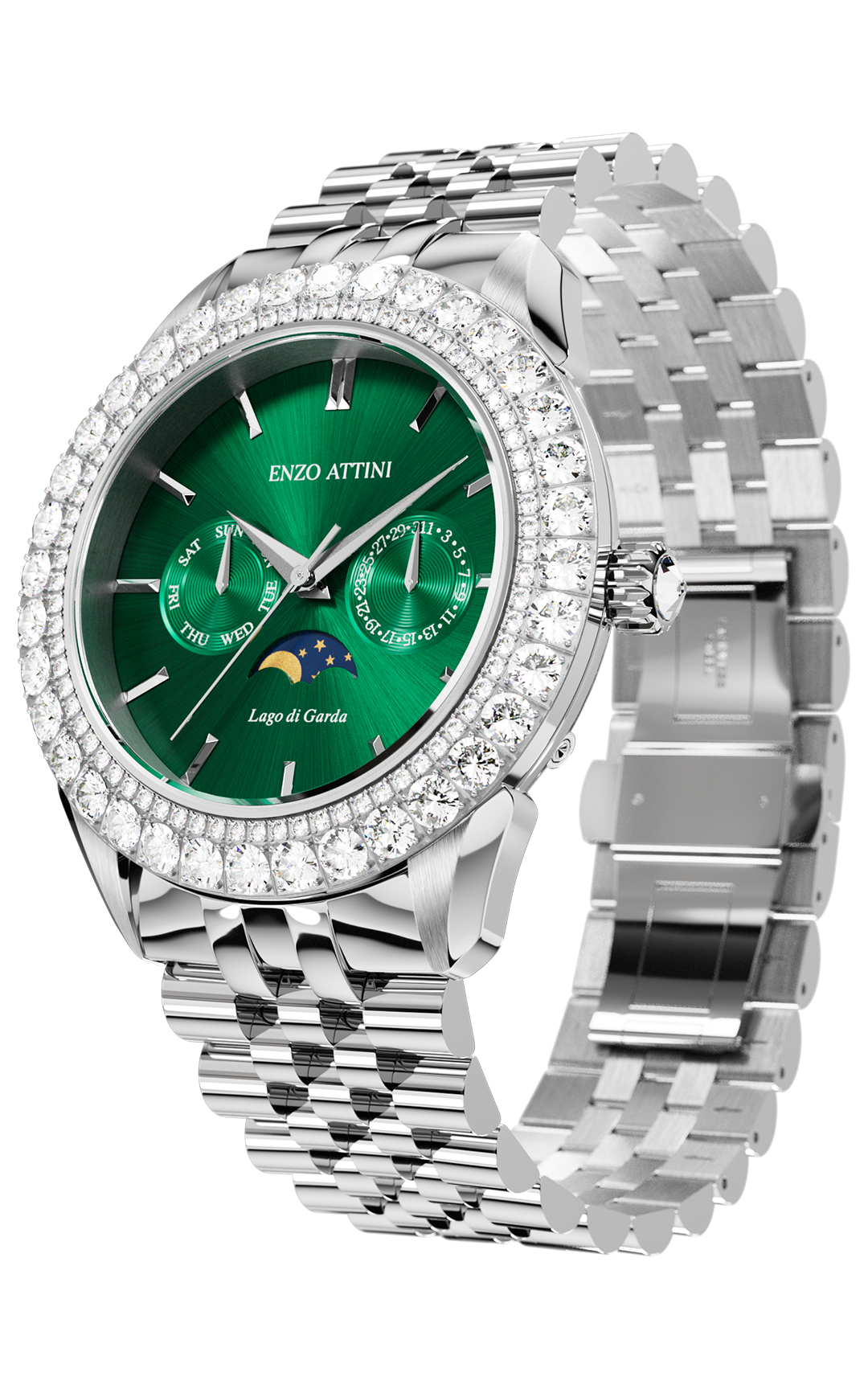 NEW Lago di Garda - President Bracelet / Swiss Movement.