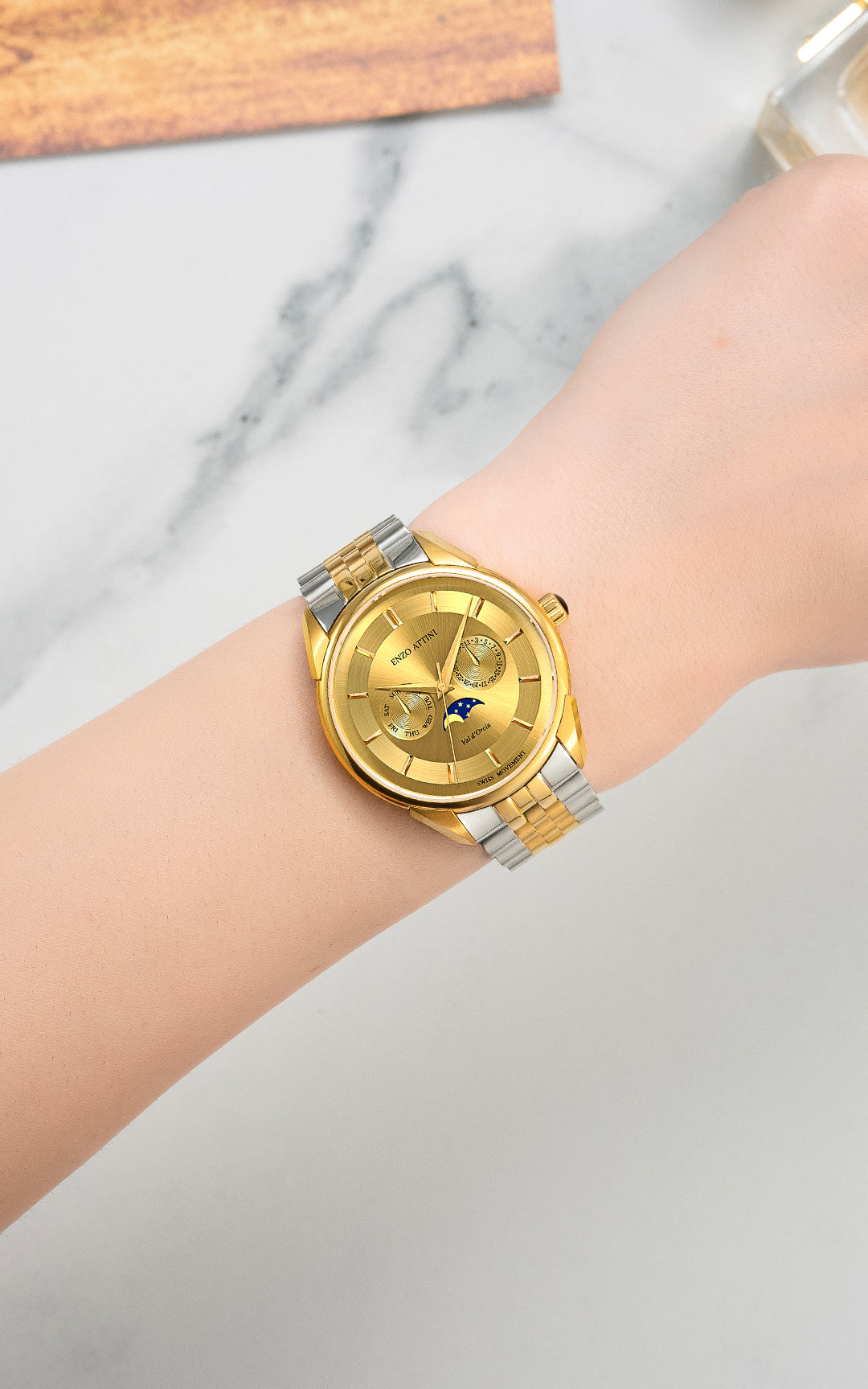 New Val d'Orcia - President Bracelet / Swiss Movement.