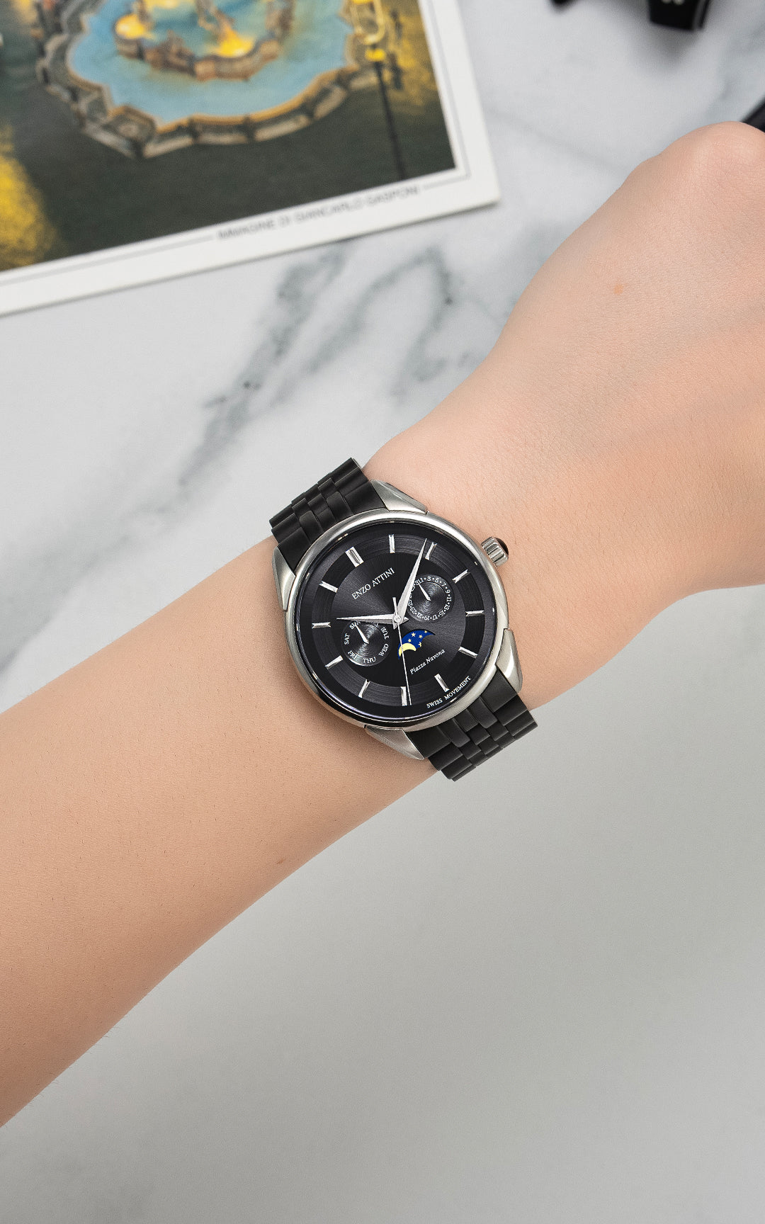 New Piazza Navona, Roma - President Bracelet / Swiss Movement.