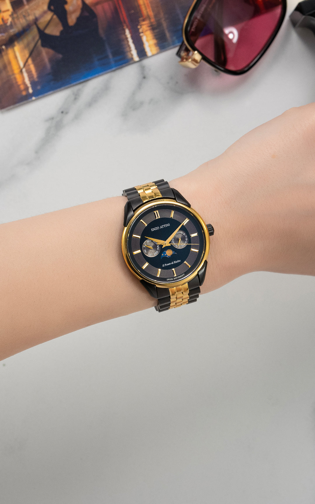 il Ponte di Rialto, Venezia - President Bracelet / Swiss Movement.