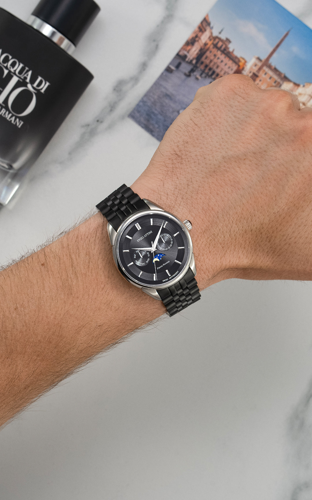 New Piazza Navona, Roma - President Bracelet / Swiss Movement