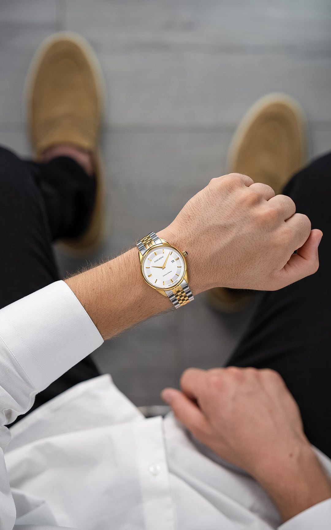 Colosseo di Roma - President Bracelet  / Swiss Movement