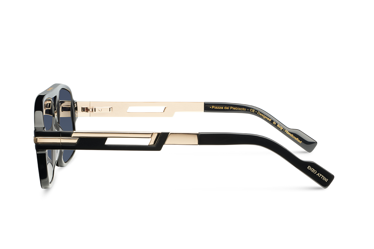 NEW Piazza del Plebiscito / Black & Gold Color + Dark Black Lens.