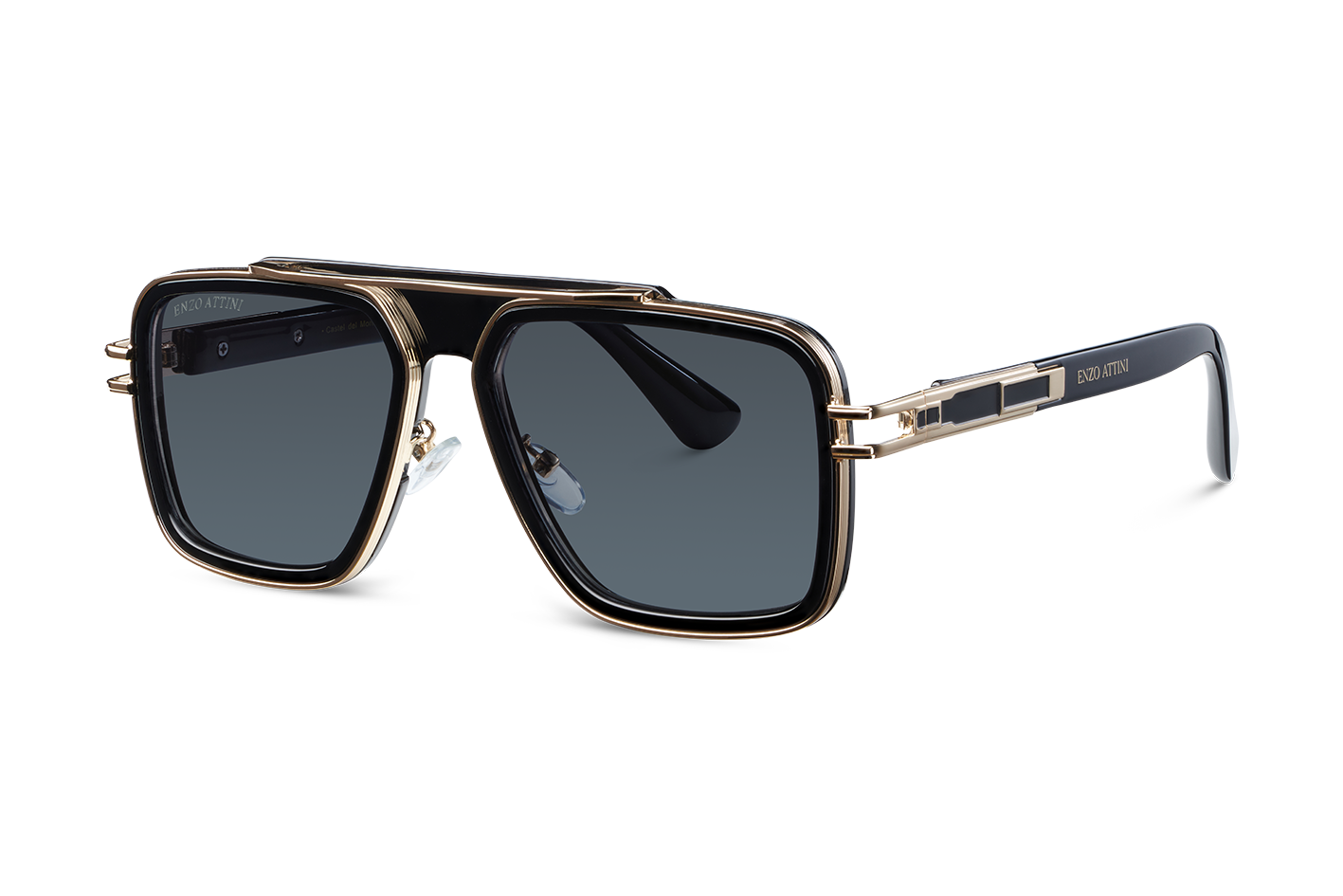 Castel del Monte / Black & Gold Color + Dark Black Gradient Lens