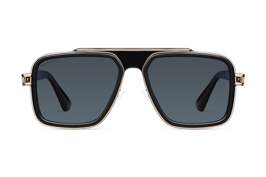 Castel del Monte / Black & Gold Color + Dark Black Gradient Lens