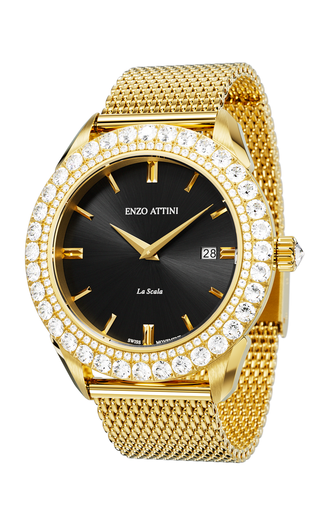 NEW La Scala - Mesh Strap / Swiss Movement.