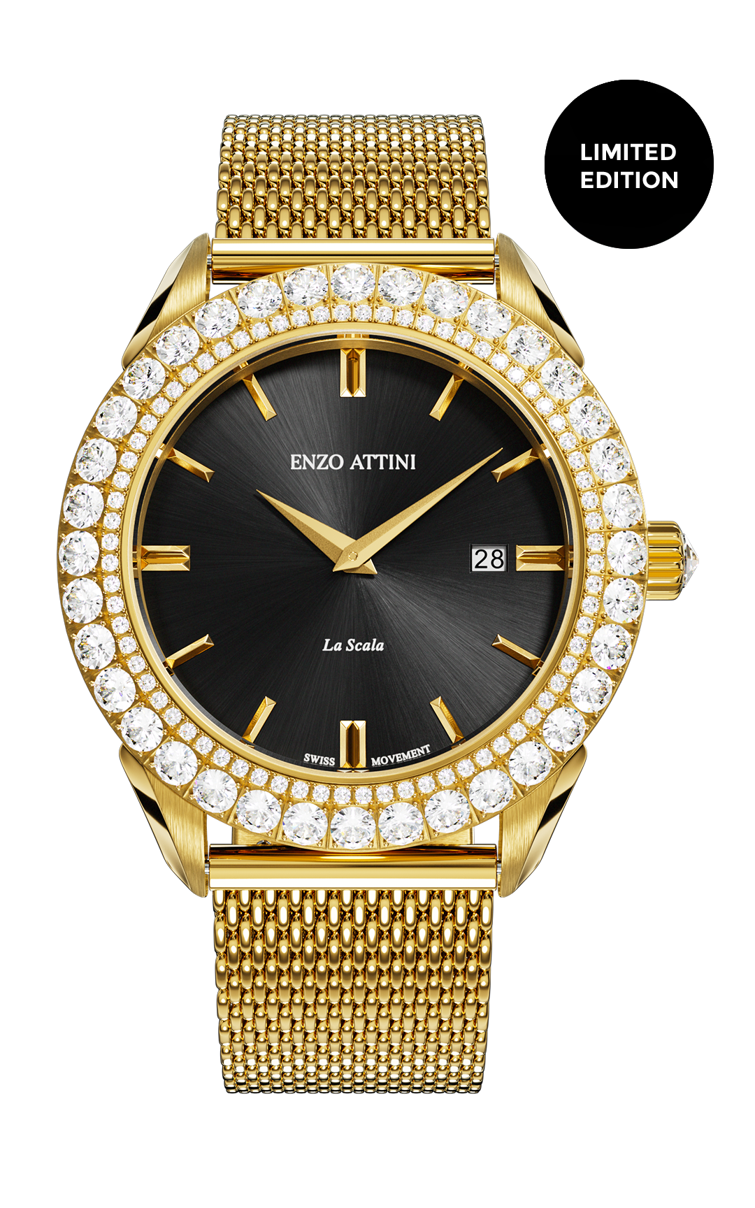 NEW La Scala - Mesh Strap / Swiss Movement.