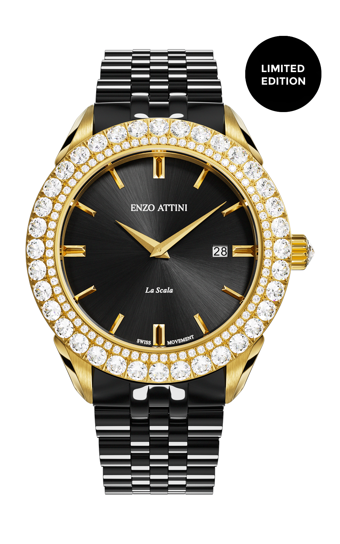 NEW La Scala - President Bracelet / Swiss Movement.