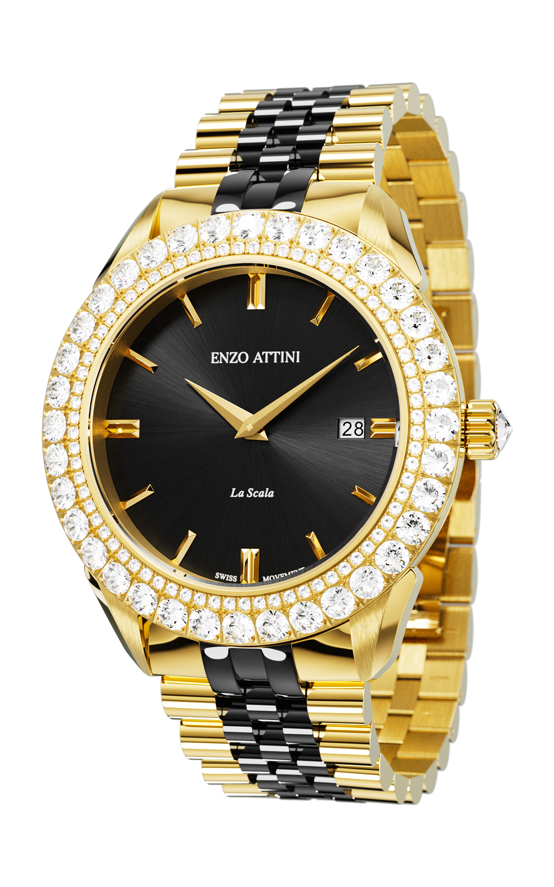 NEW La Scala - President Bracelet / Swiss Movement.