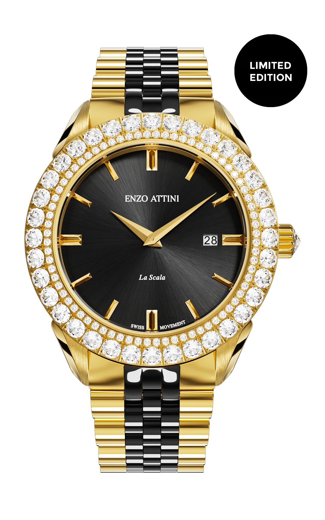NEW La Scala - President Bracelet / Swiss Movement.