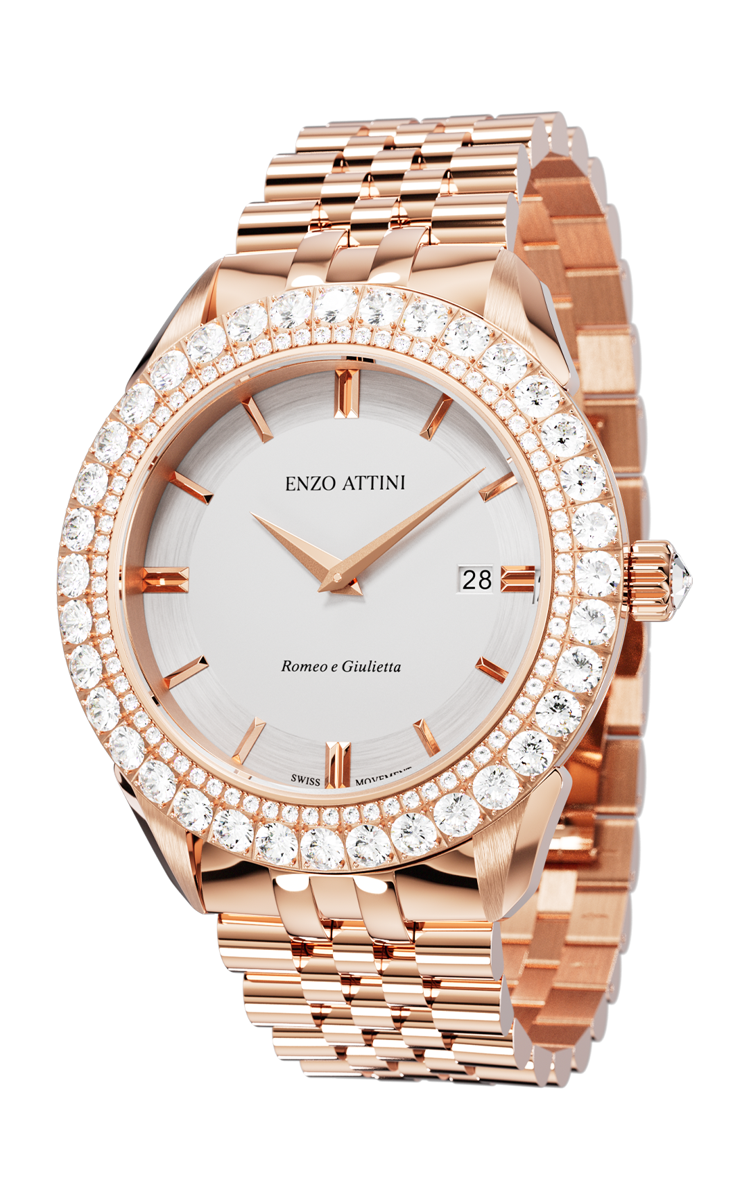 NEW Romeo e Giulietta - President Bracelet  / Swiss Movement.