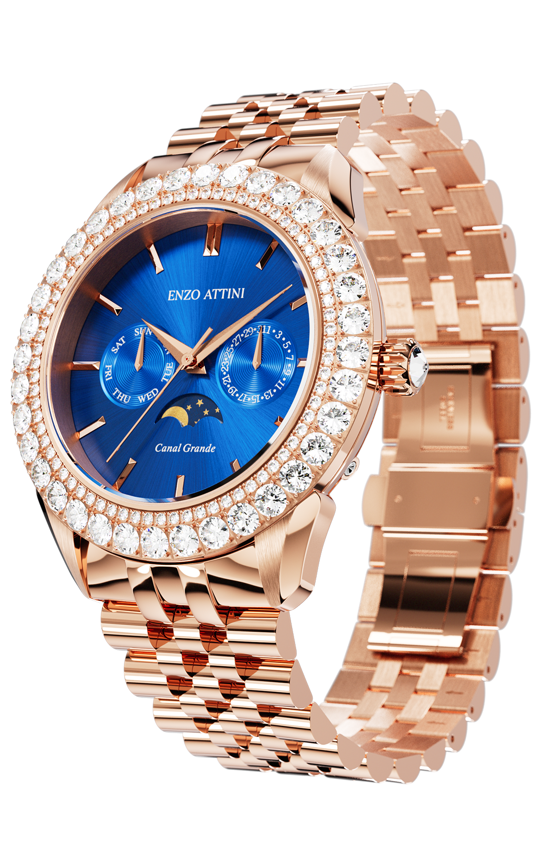 NEW Canal Grande Venezia - President Bracelet / Swiss Movement.