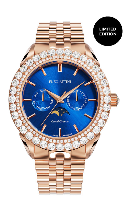 NEW Canal Grande Venezia - President Bracelet / Swiss Movement.