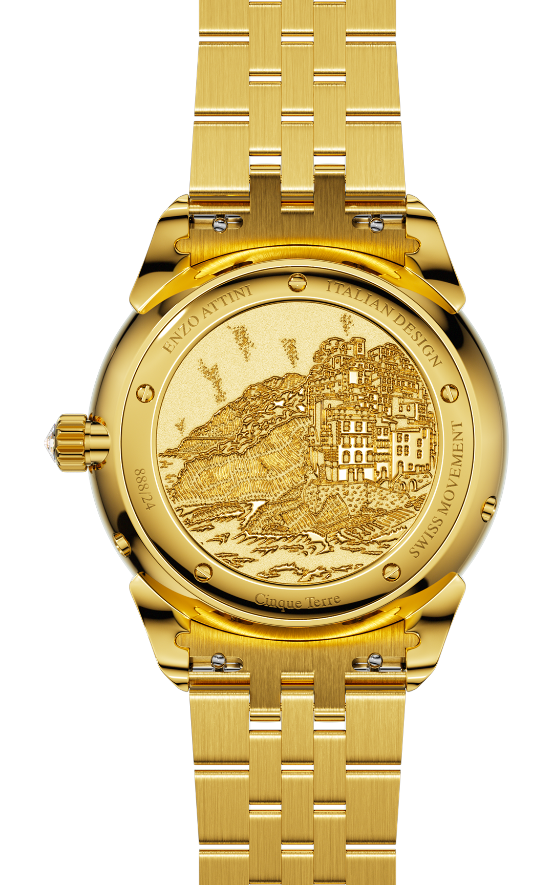 NEW Cinque Terre - President Bracelet / Swiss Movement.