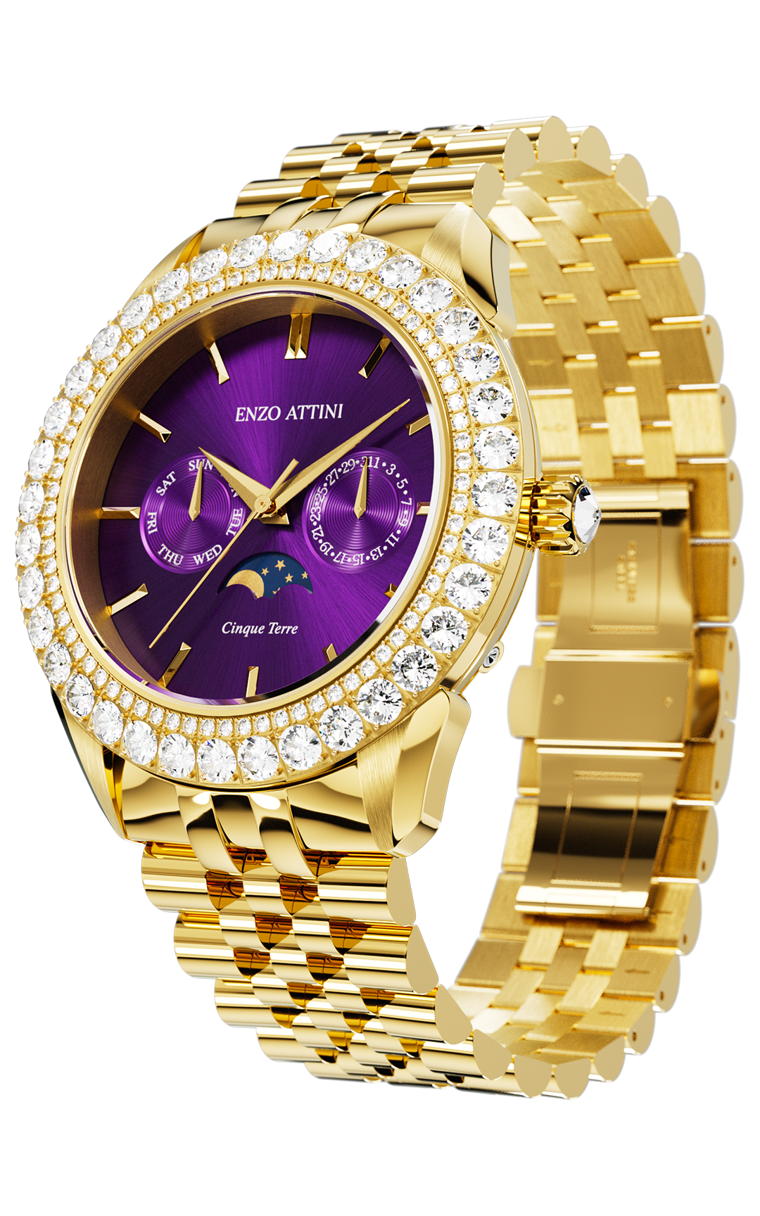 NEW Cinque Terre - President Bracelet / Swiss Movement.