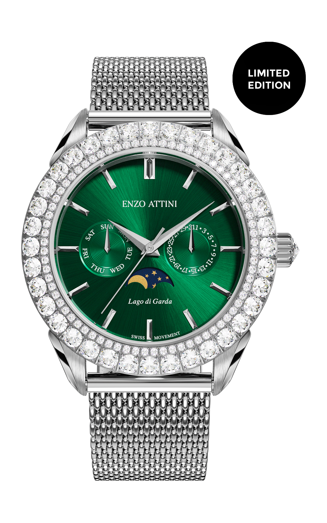 NEW Lago di Garda - Mesh Strap / Swiss Movement.