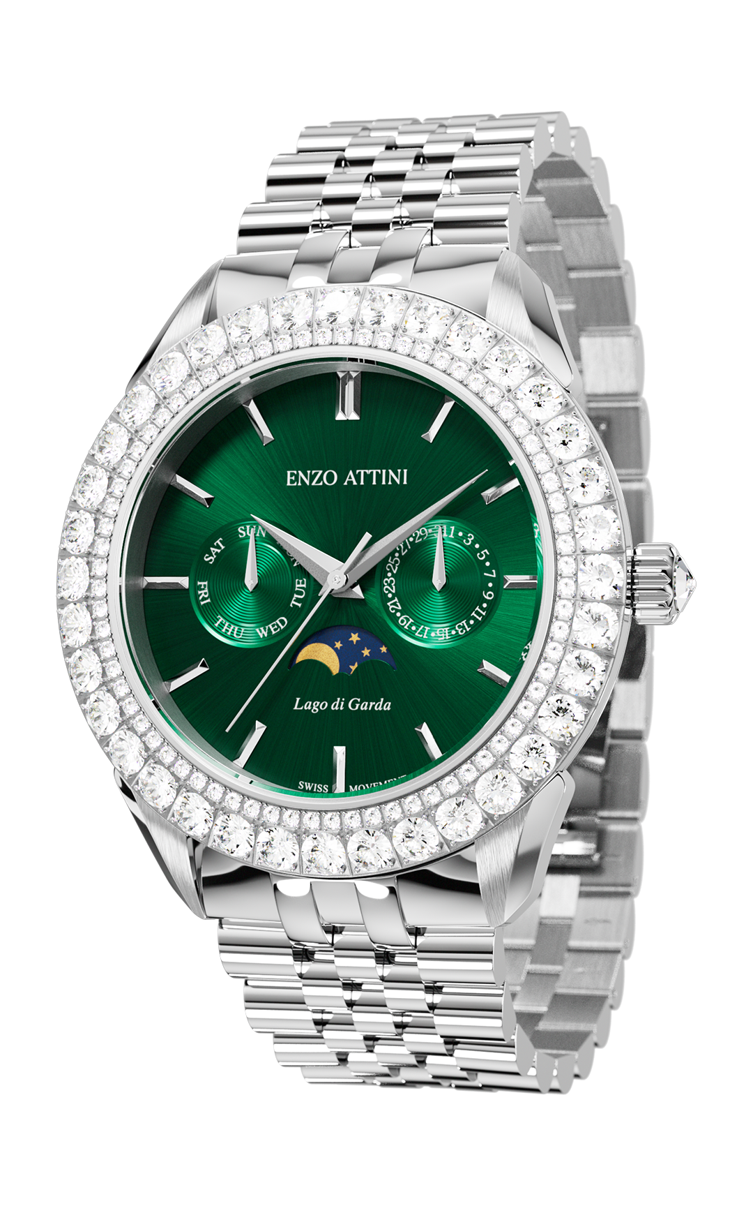 NEW Lago di Garda - President Bracelet / Swiss Movement.