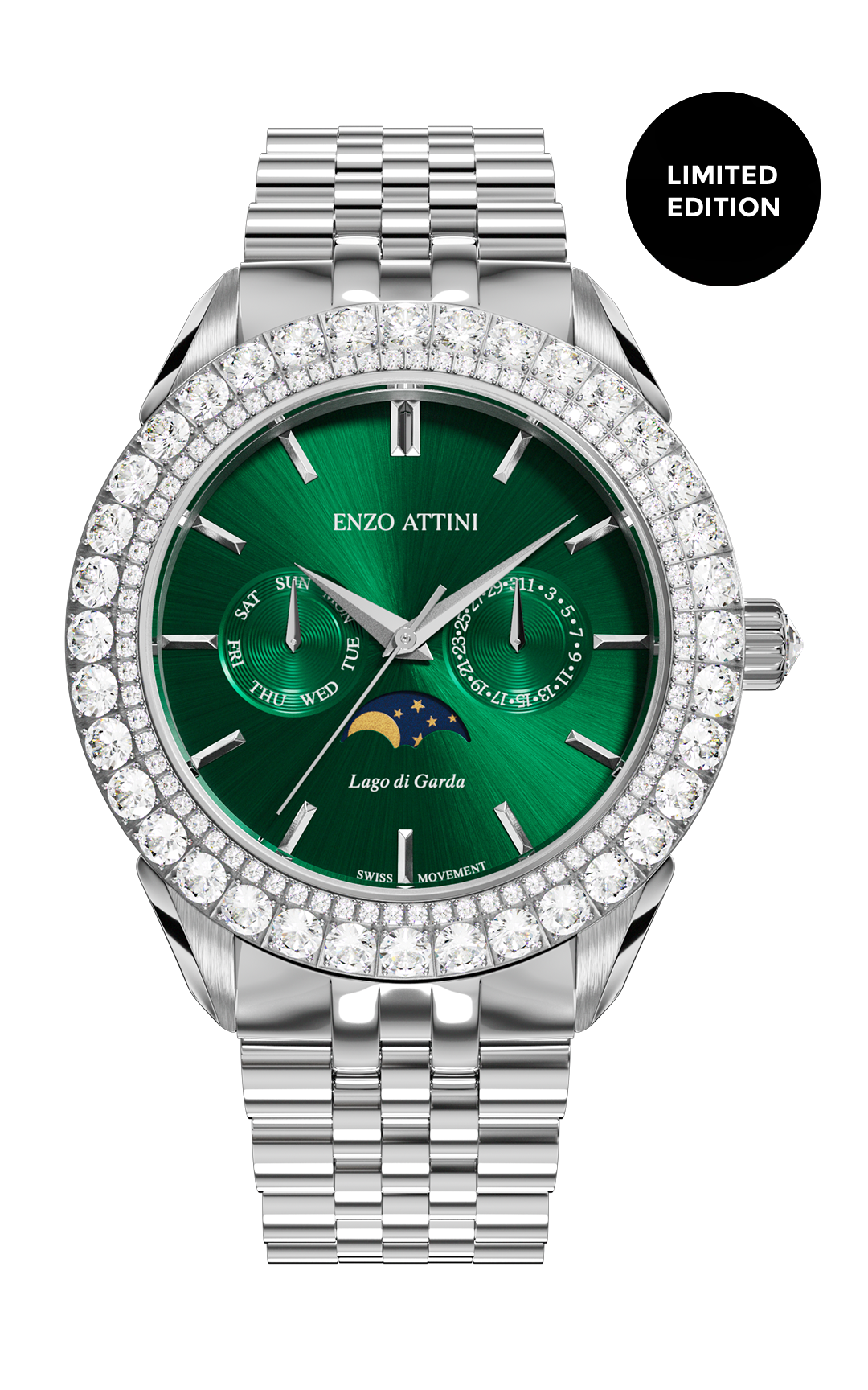 NEW Lago di Garda - President Bracelet / Swiss Movement.