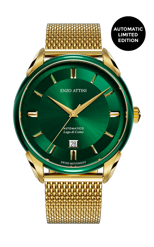 "Lago di Como" Automatic  - Mesh Strap / Swiss Movement
