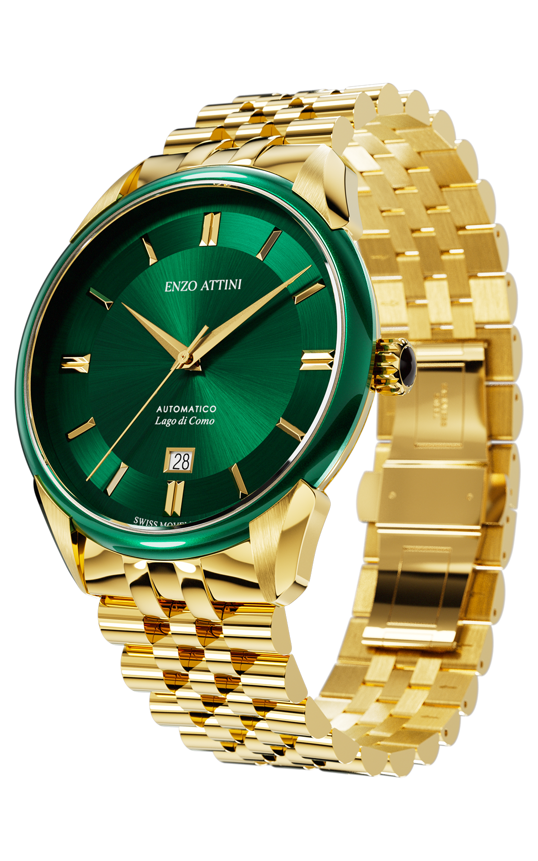 "Lago di Como" Automatic  - President Bracelet  / Swiss Movement
