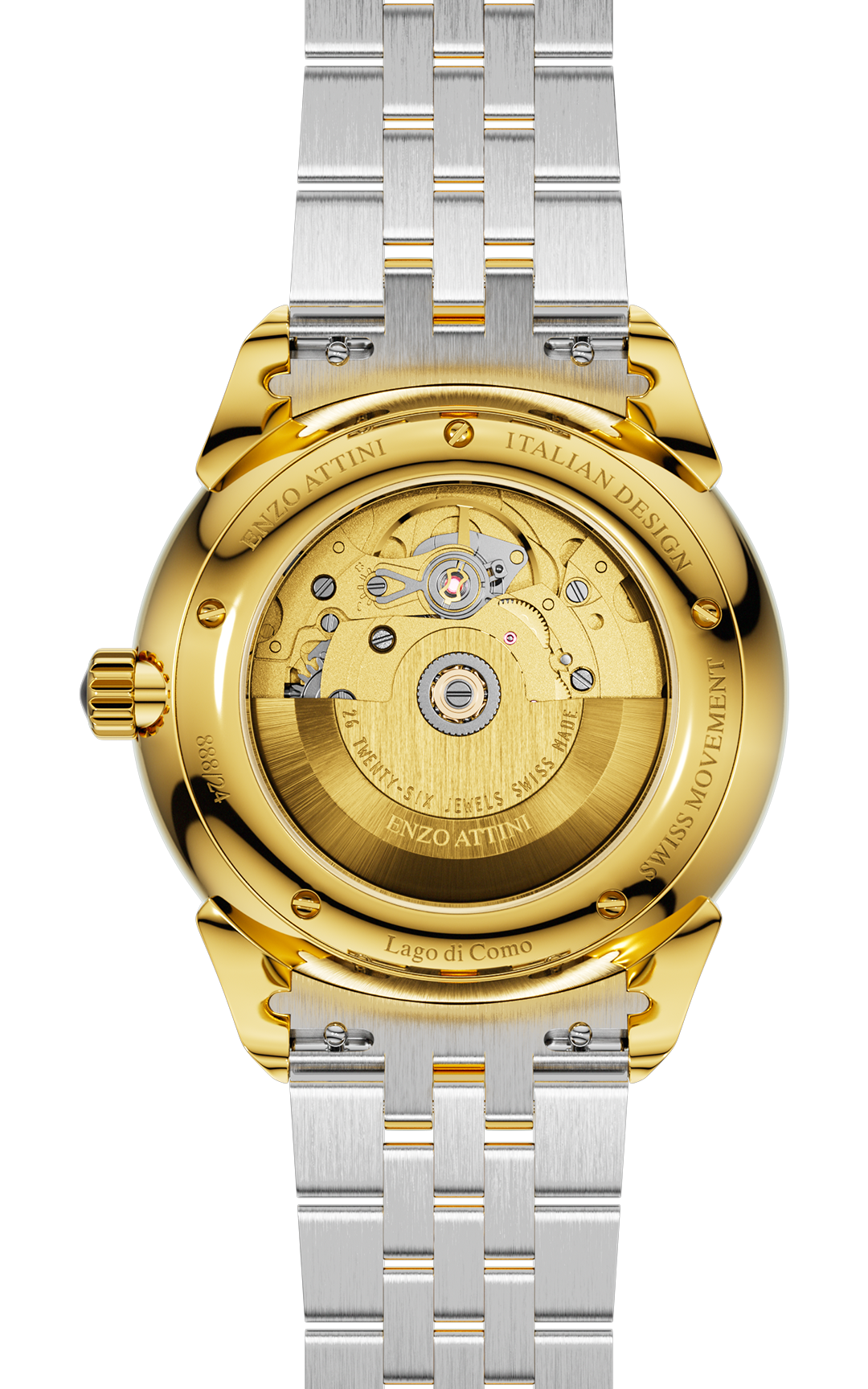 "Lago di Como" Automatic  - President Bracelet  / Swiss Movement