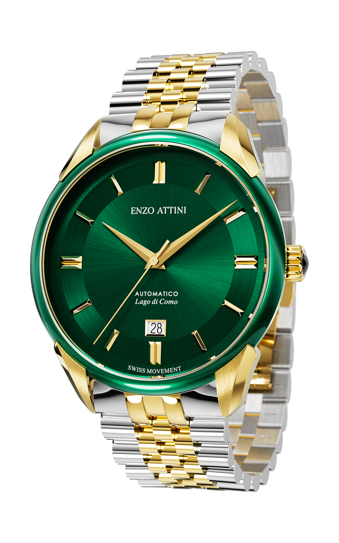 "Lago di Como" Automatic  - President Bracelet  / Swiss Movement