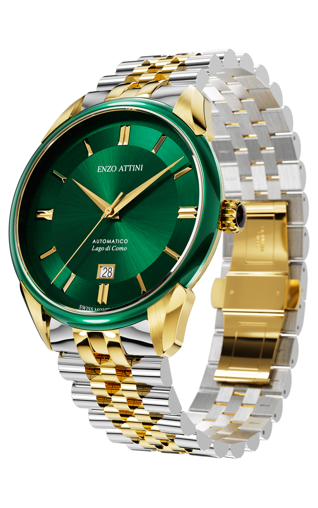 "Lago di Como" Automatic  - President Bracelet  / Swiss Movement