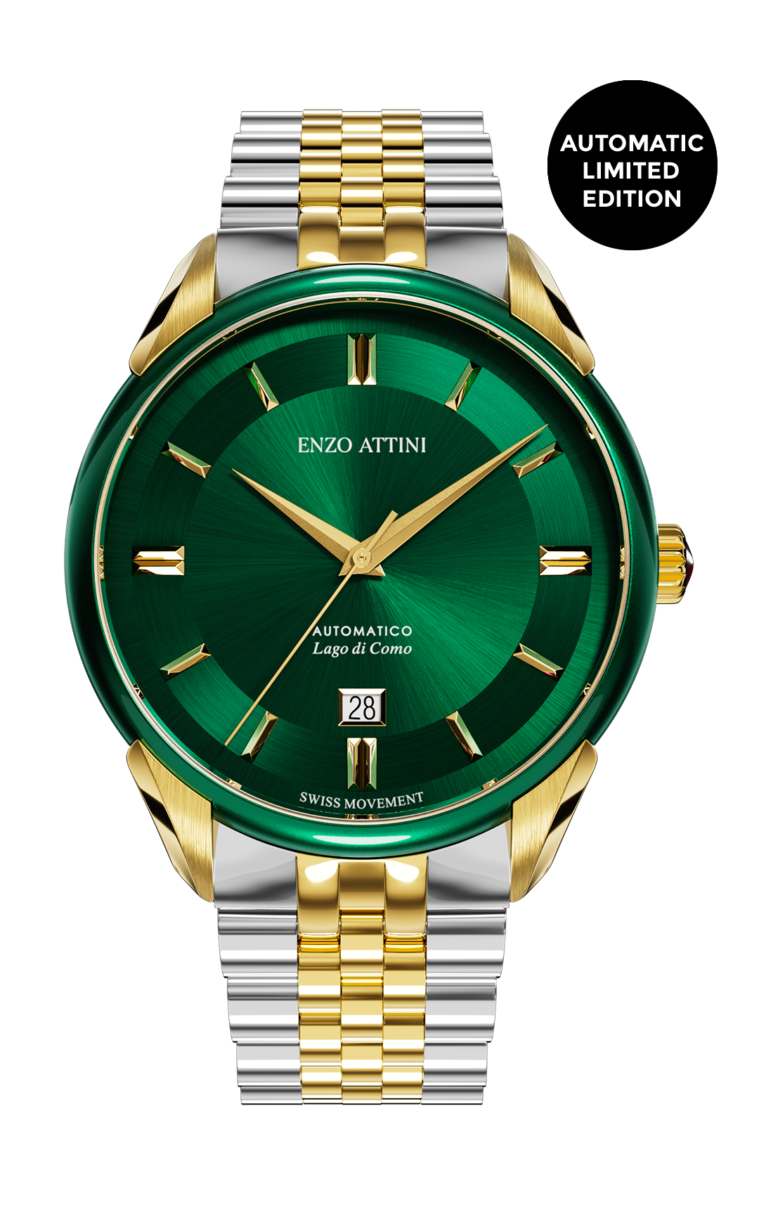 "Lago di Como" Automatic  - President Bracelet  / Swiss Movement