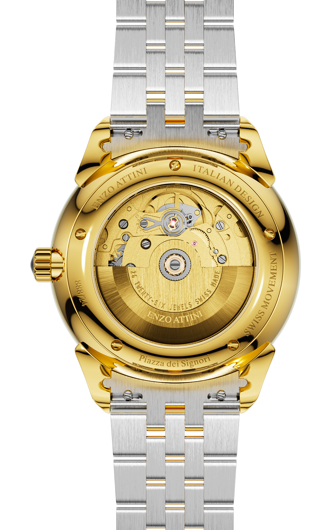 "Piazza dei Signori" Automatic - President Bracelet / Swiss Movement