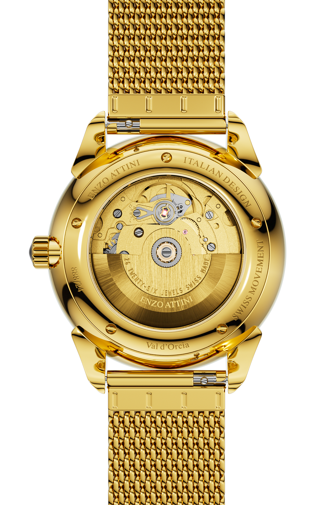 "Val d'Orcia "Automatic - Mesh Strap  / Swiss Movement