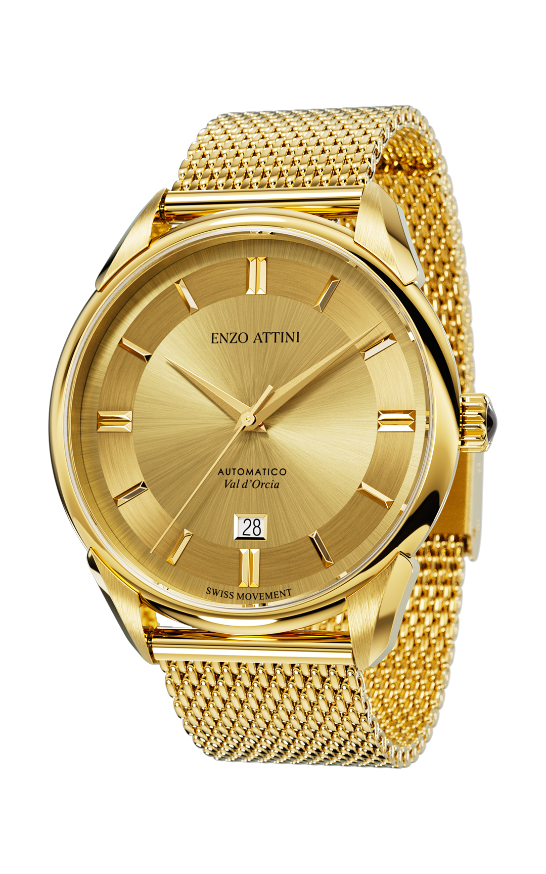 "Val d'Orcia "Automatic - Mesh Strap  / Swiss Movement