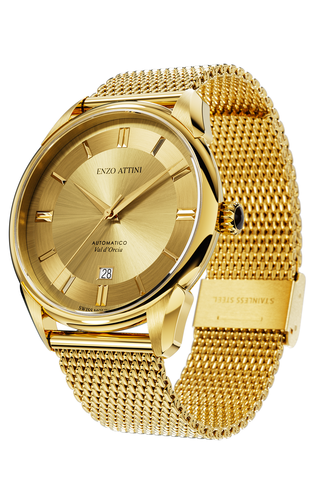 "Val d'Orcia "Automatic - Mesh Strap  / Swiss Movement