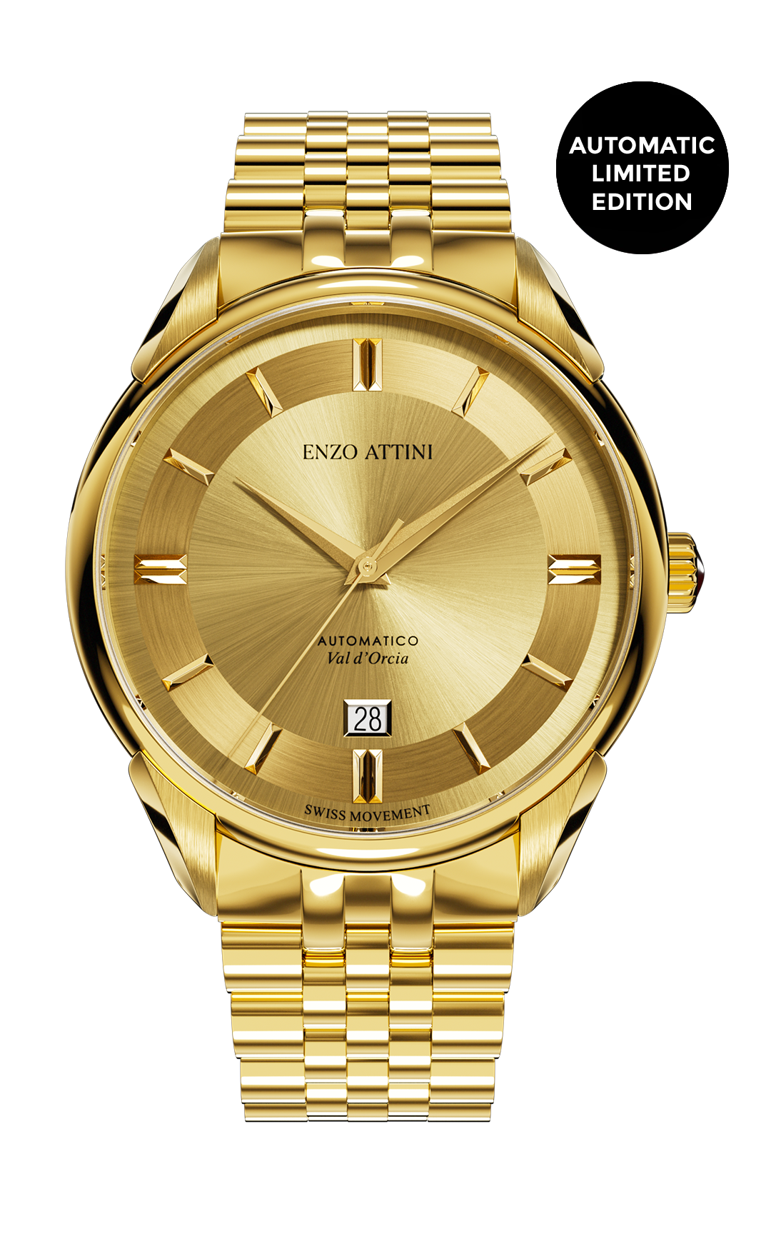 Val d'Orcia Automatic - President Bracelet  / Swiss Movement