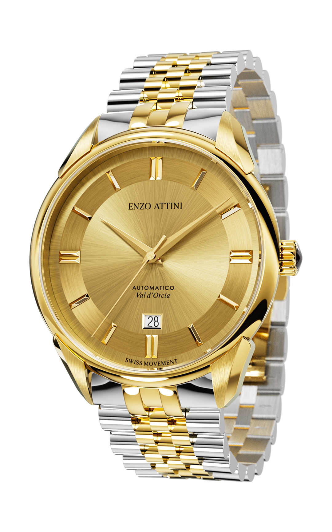 Val d'Orcia Automatic - President Bracelet  / Swiss Movement
