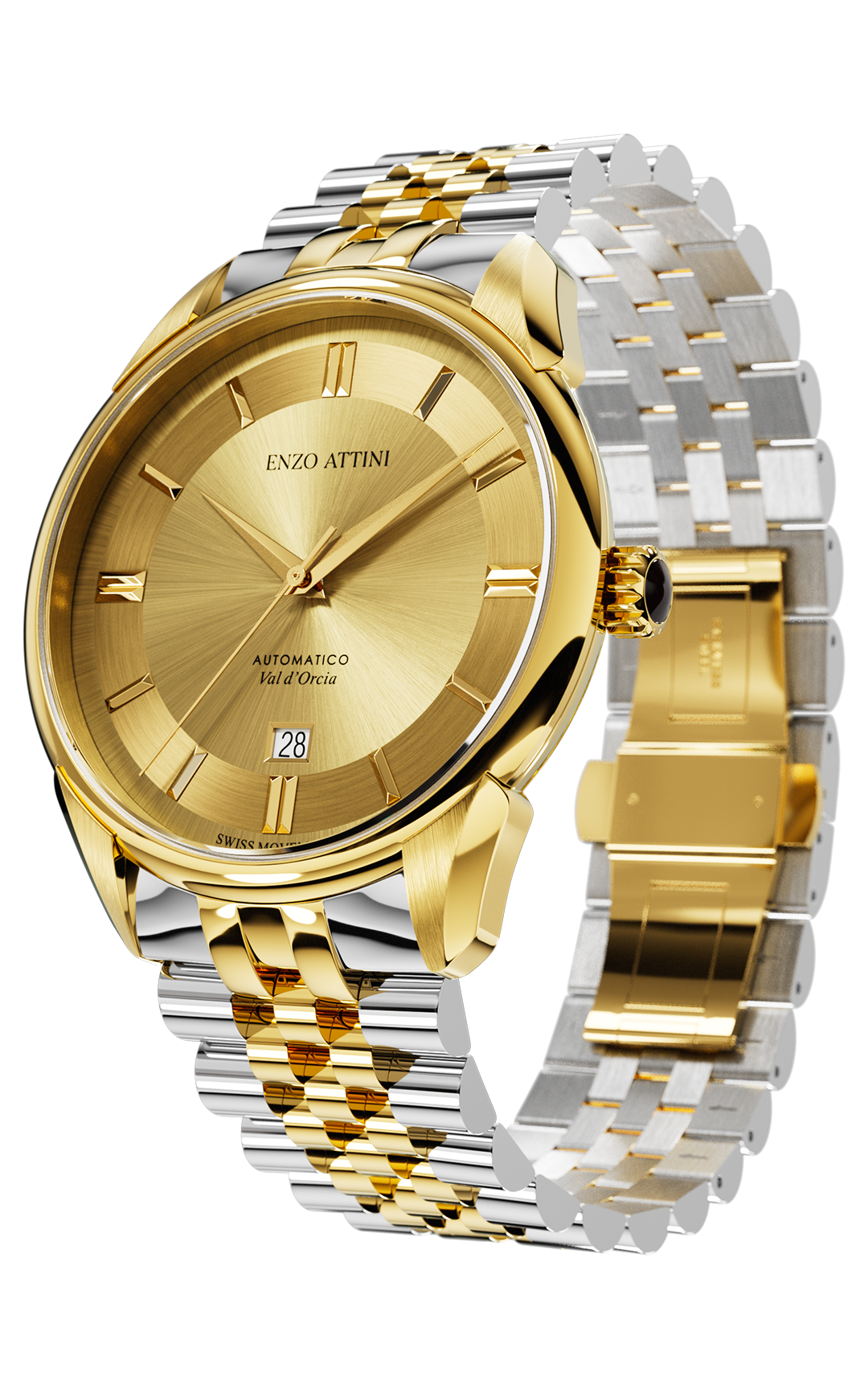 Val d'Orcia Automatic - President Bracelet  / Swiss Movement