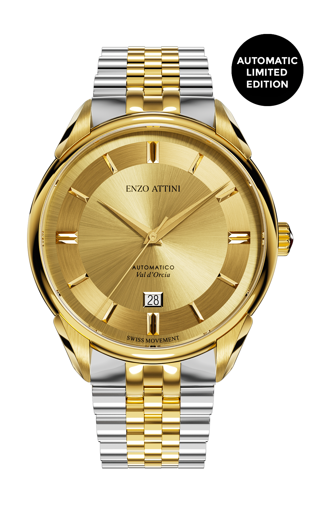 Val d'Orcia Automatic - President Bracelet  / Swiss Movement