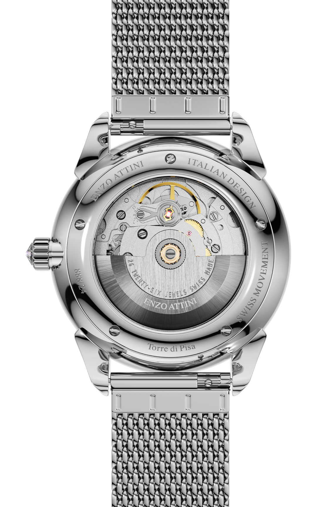 "Torre di Pisa" Automatic - Mesh Strap / Swiss Movement.