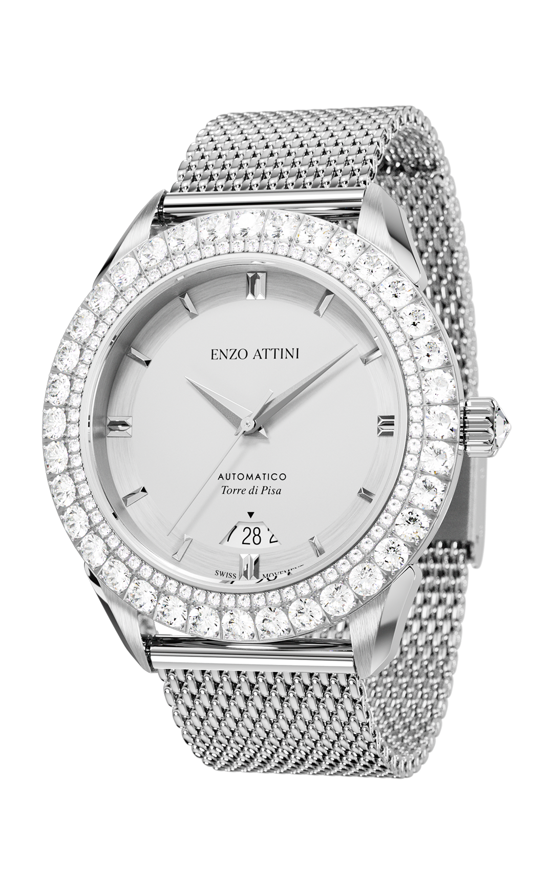 "Torre di Pisa" Automatic - Mesh Strap / Swiss Movement.