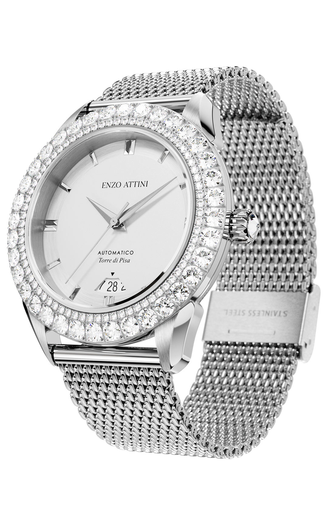 "Torre di Pisa" Automatic - Mesh Strap / Swiss Movement.