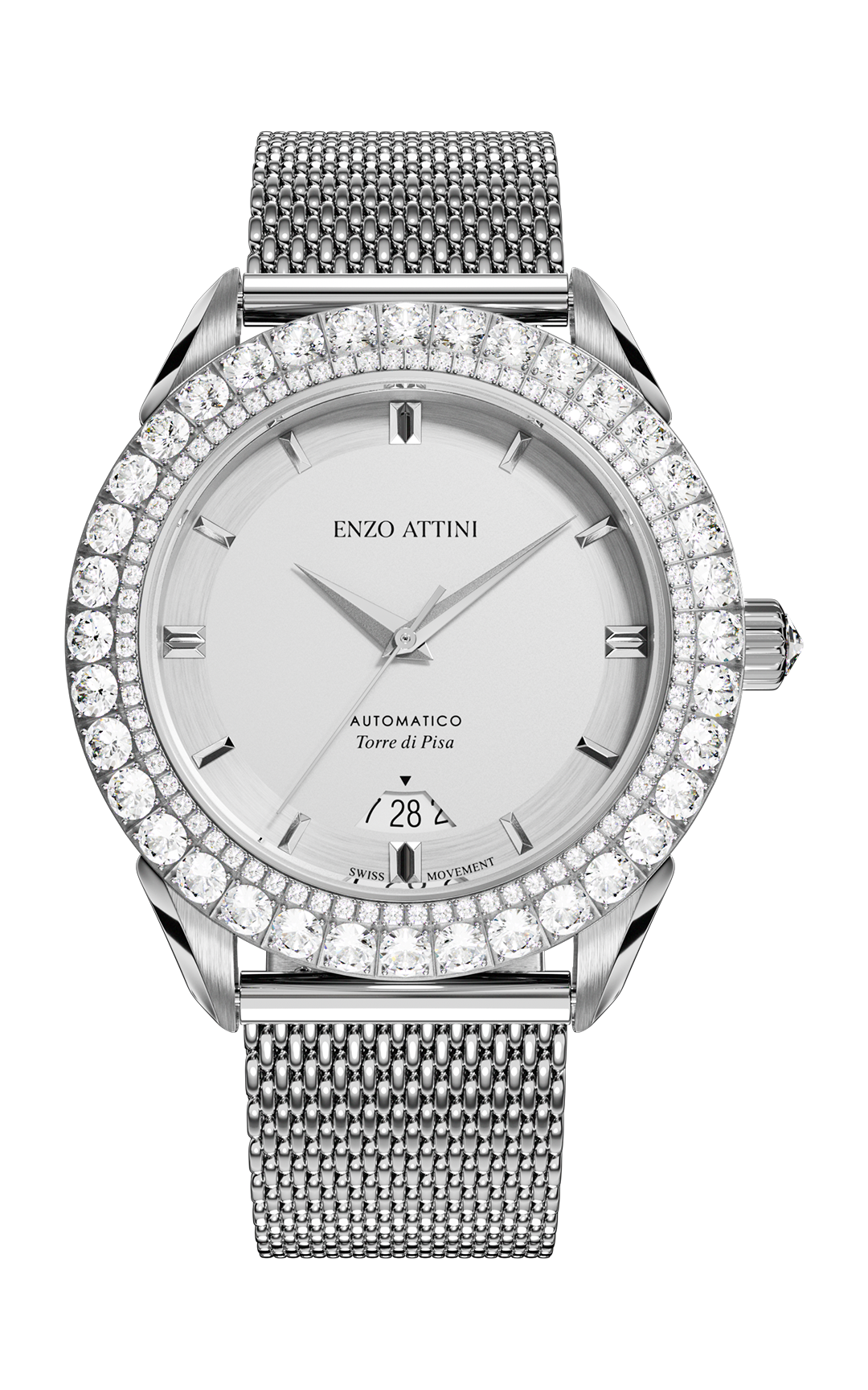 "Torre di Pisa" Automatic - Mesh Strap / Swiss Movement.