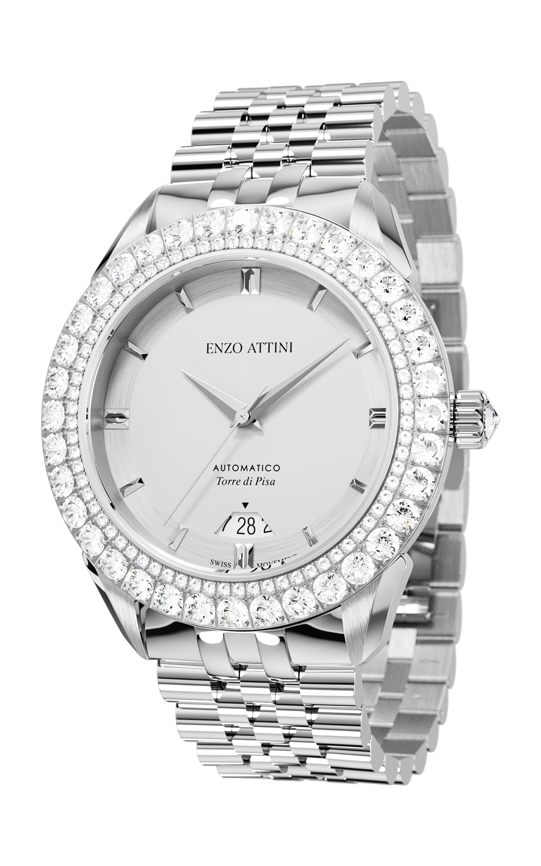 "Torre di Pisa" Automatic - President Bracelet / Swiss Movement.
