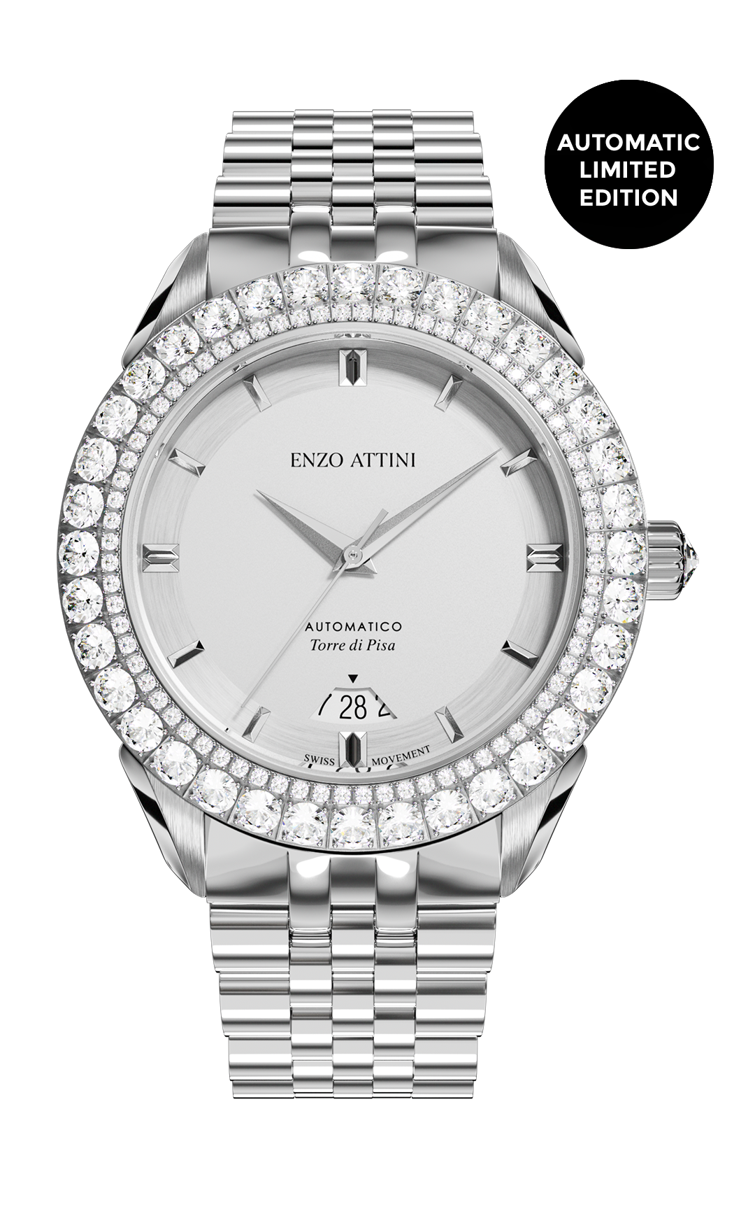 "Torre di Pisa" Automatic - President Bracelet / Swiss Movement.