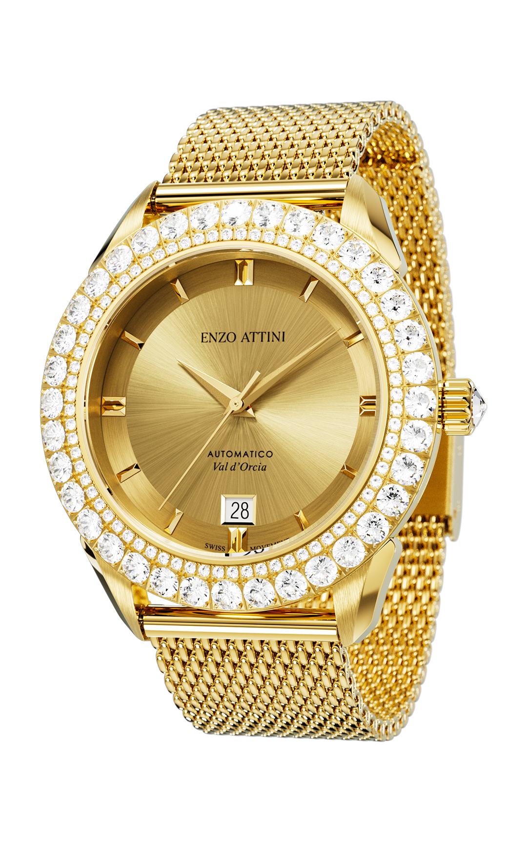 "Val d'Orcia "Automatic - Mesh Strap  / Swiss Movement
