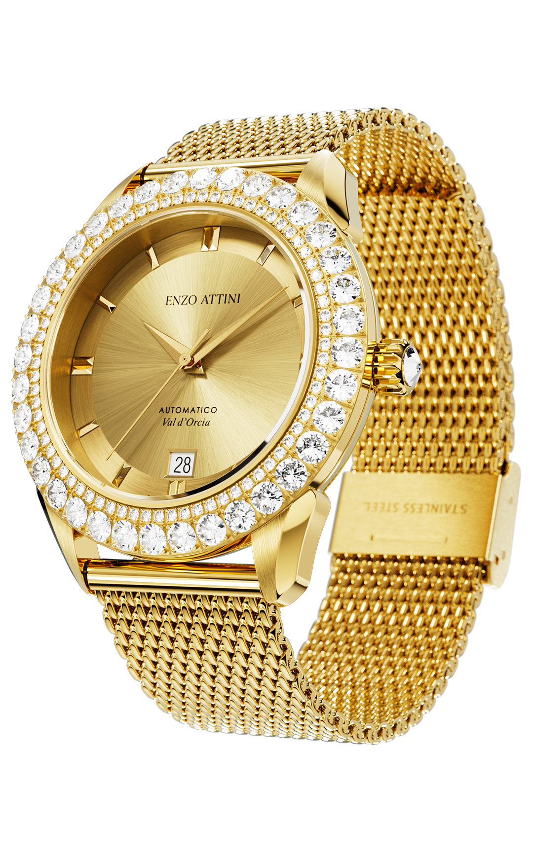 "Val d'Orcia "Automatic - Mesh Strap  / Swiss Movement