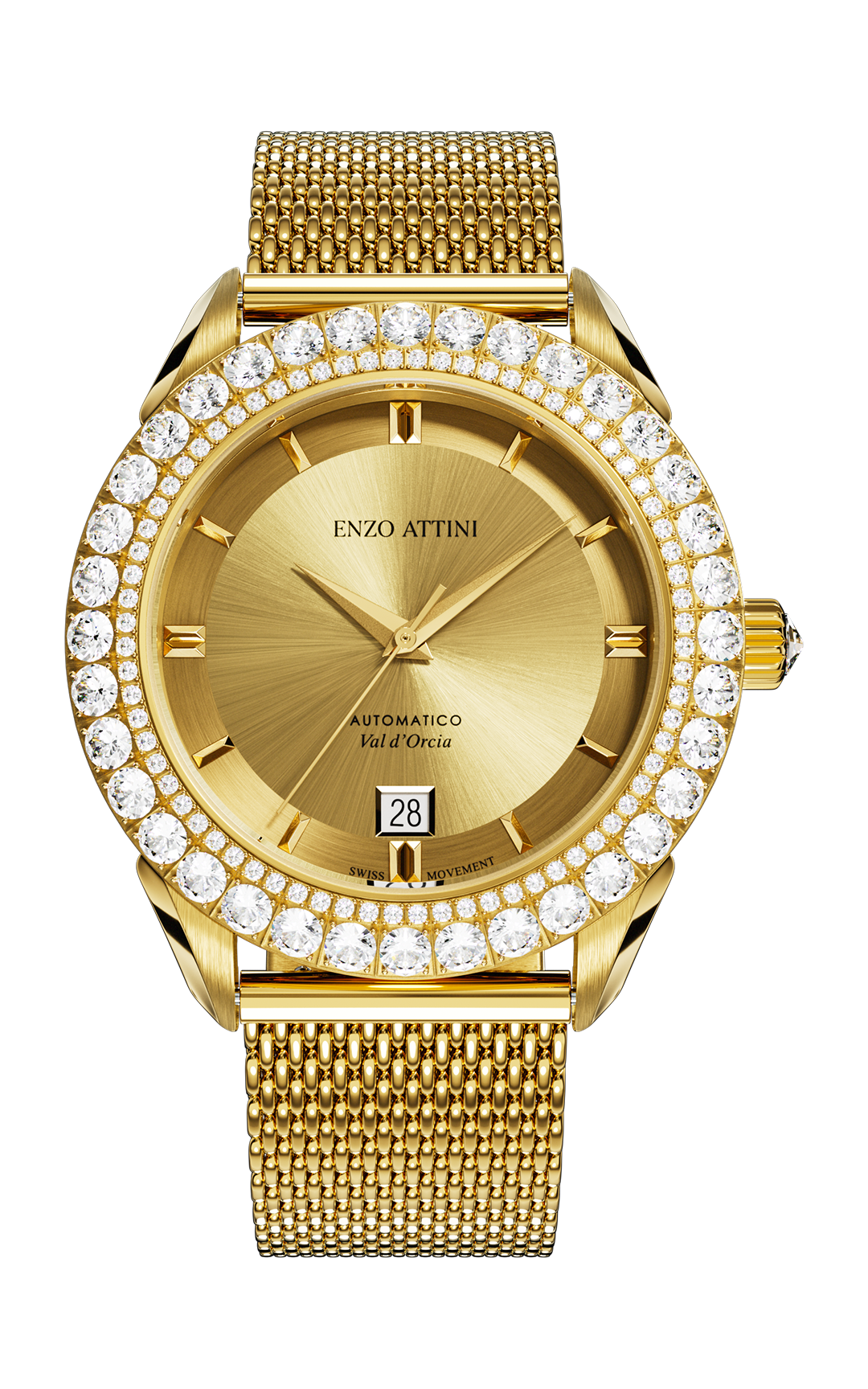 "Val d'Orcia "Automatic - Mesh Strap  / Swiss Movement