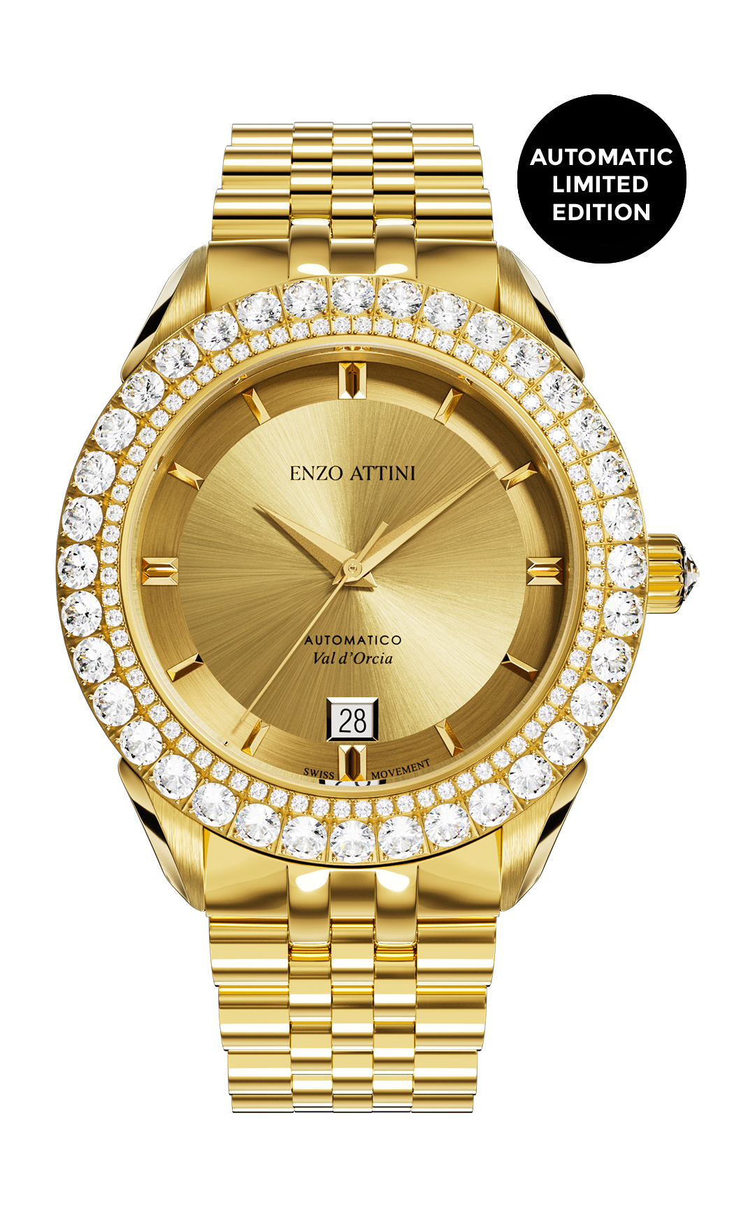 "Val d'Orcia "Automatic - President Bracelet  / Swiss Movement