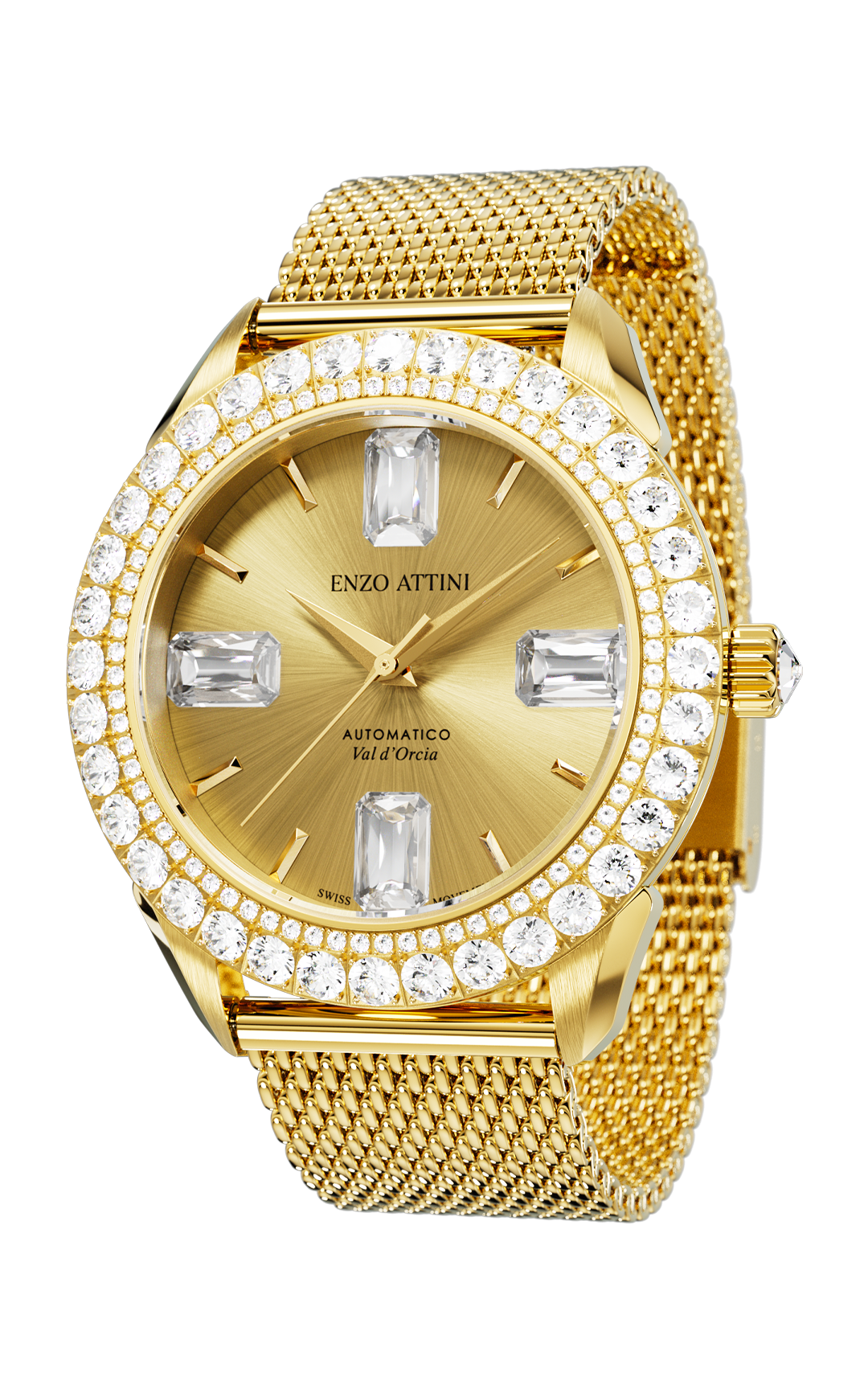 "Val d'Orcia "Automatic - Mesh Strap / Swiss Movement.