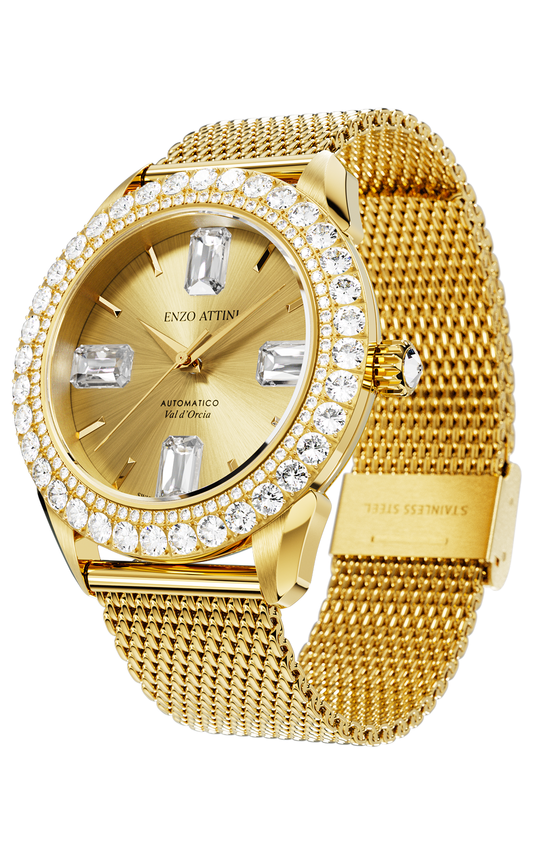 "Val d'Orcia "Automatic - Mesh Strap / Swiss Movement.